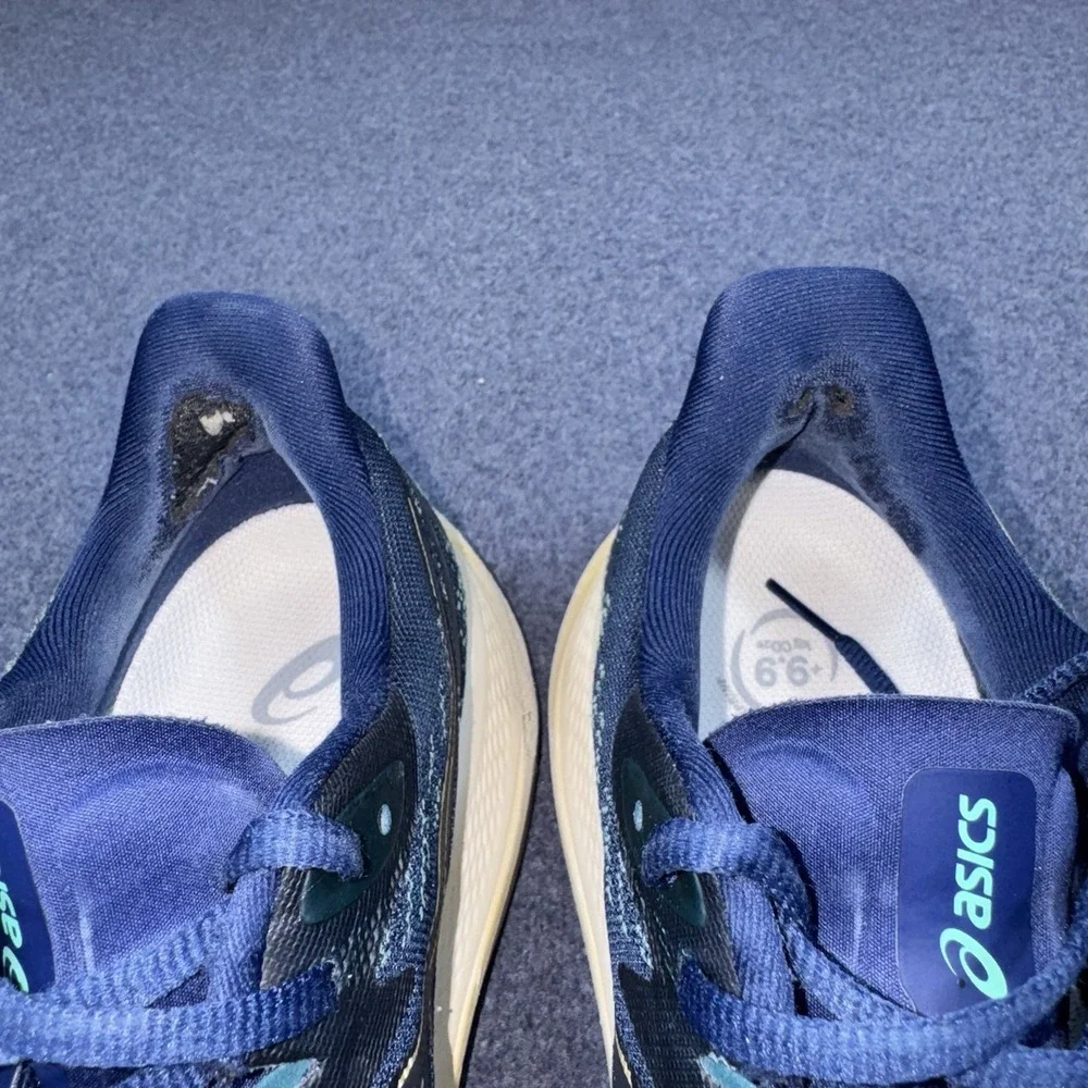 Asics GT 2000 12 Blue Expanse Champagne Running Shoes 1012B506-401 Womens 9.5
